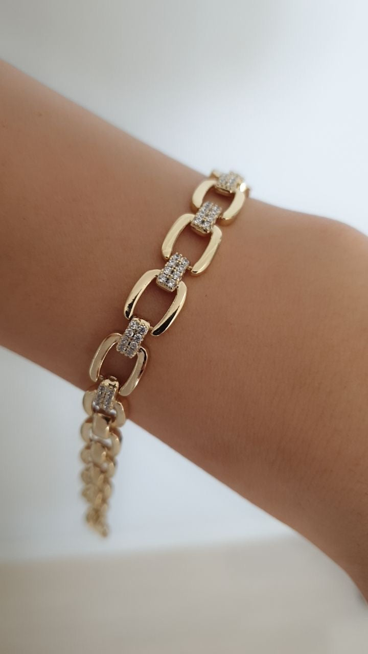 14K Xuping Zincir Motif Bileklik