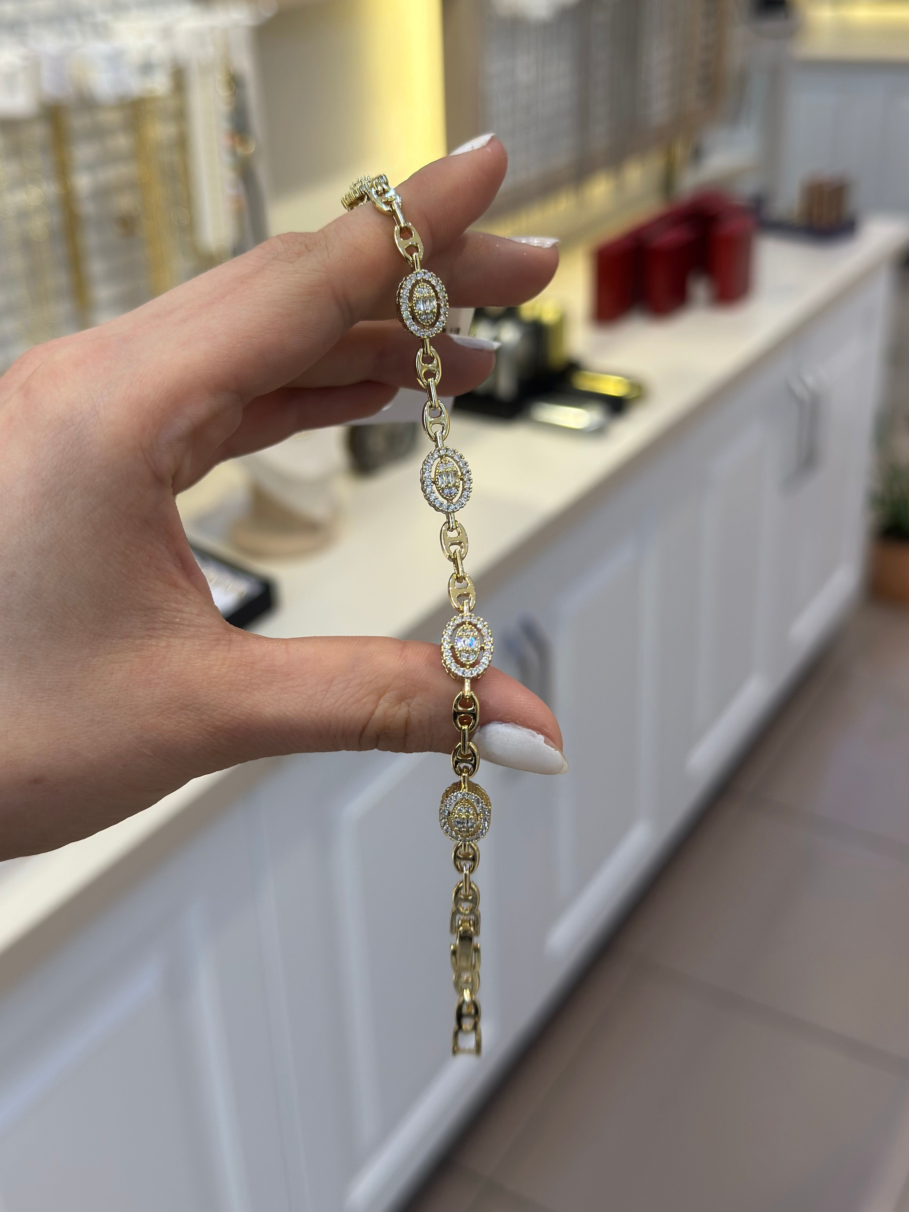 14K Xuping Oval Baget Bileklik