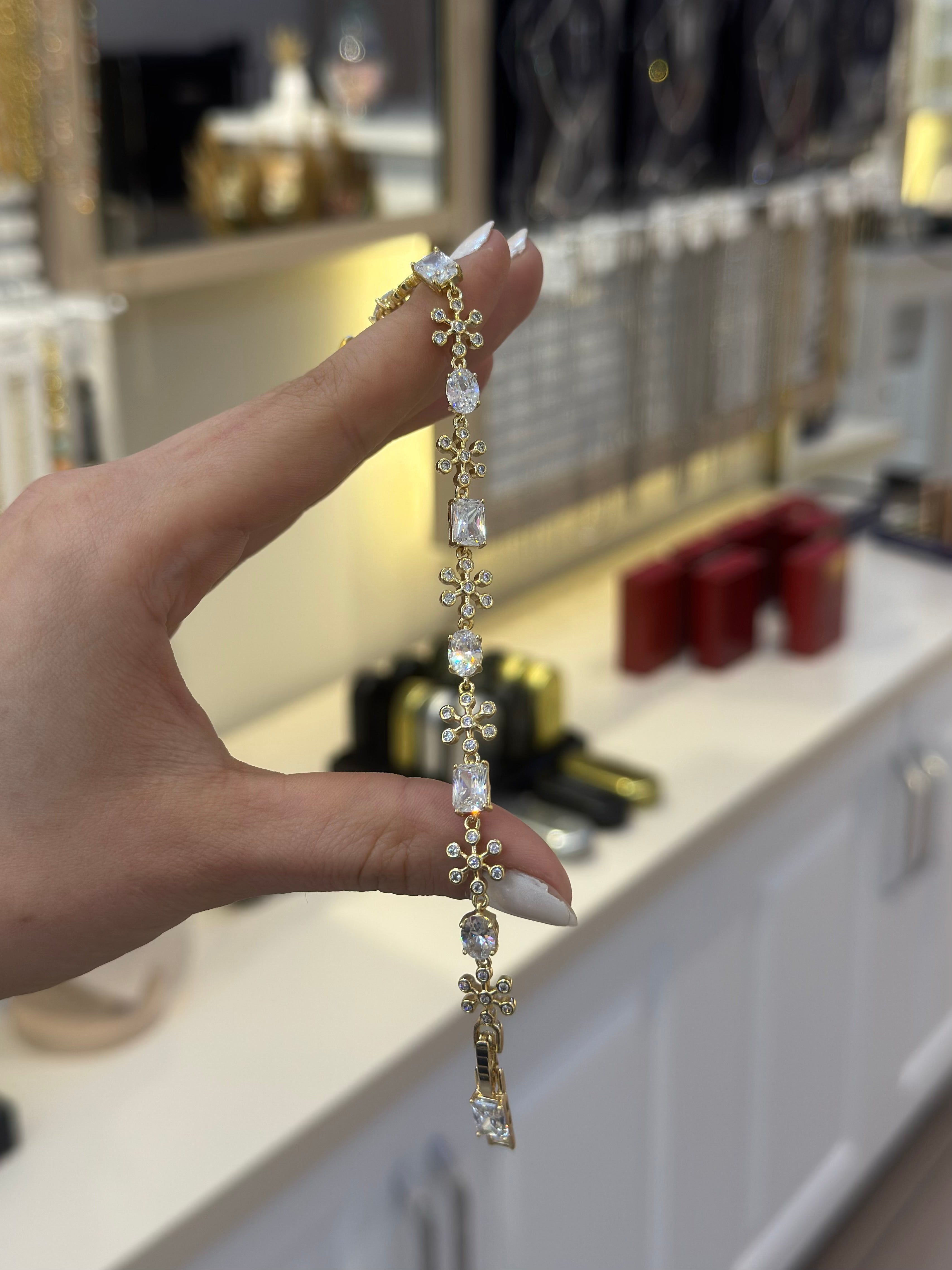 14K Xuping Taş Bileklik
