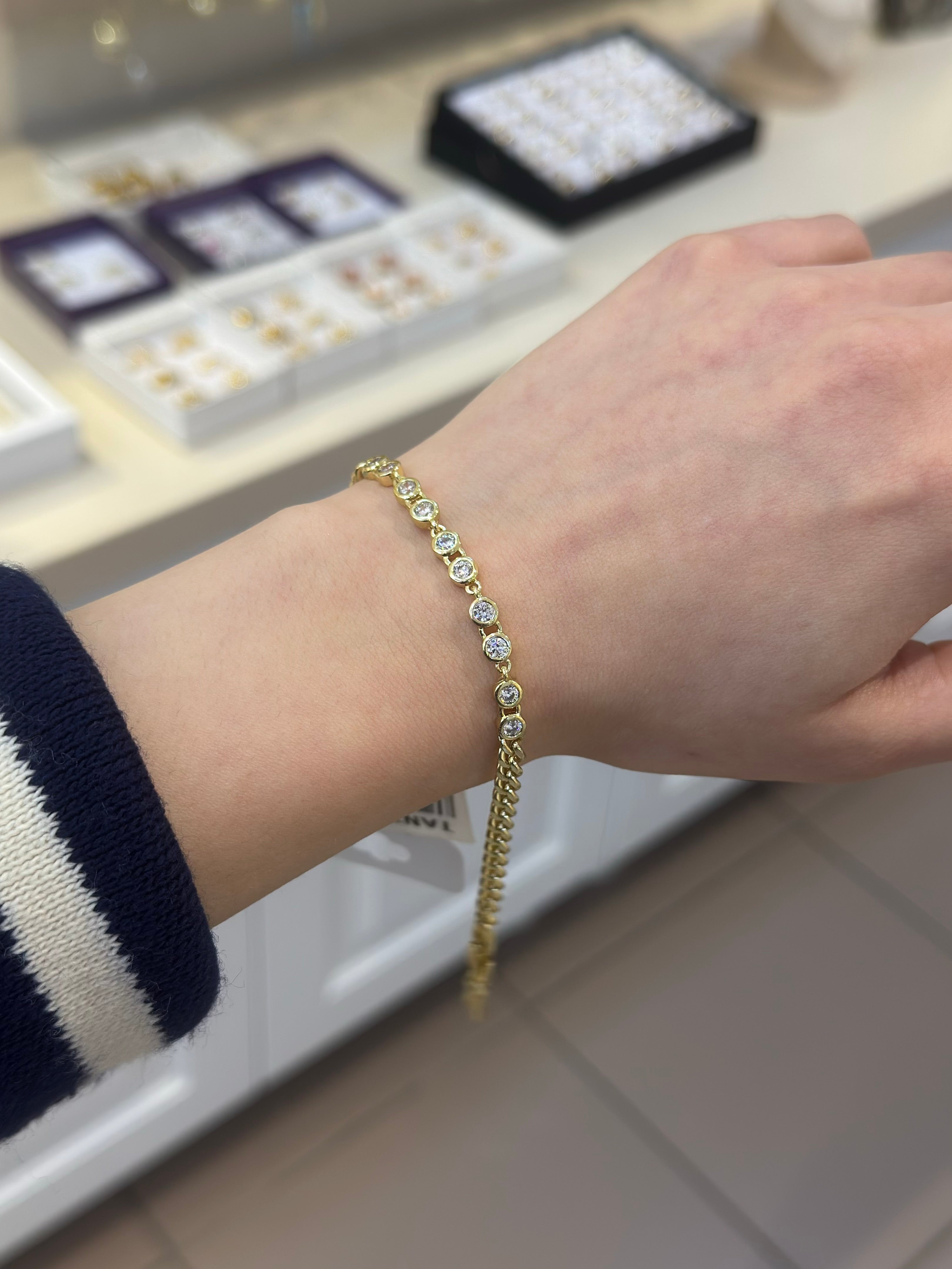 14K Xuping Taş Bileklik