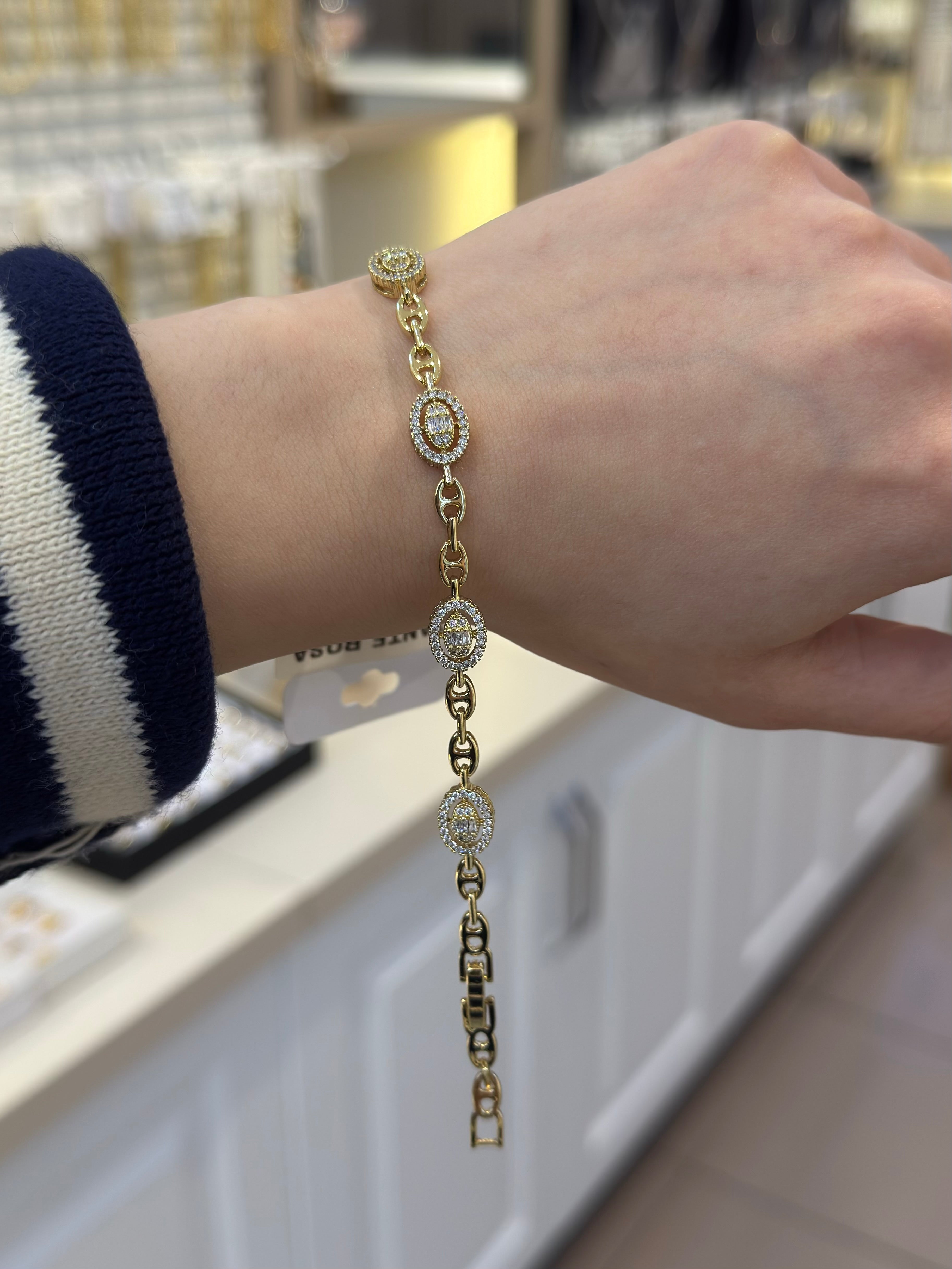 14K Xuping Oval Baget Bileklik