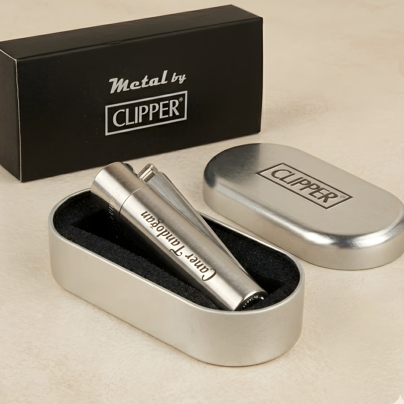 İsim Yazılabilir Orjinal Clipper Metal Çakmak