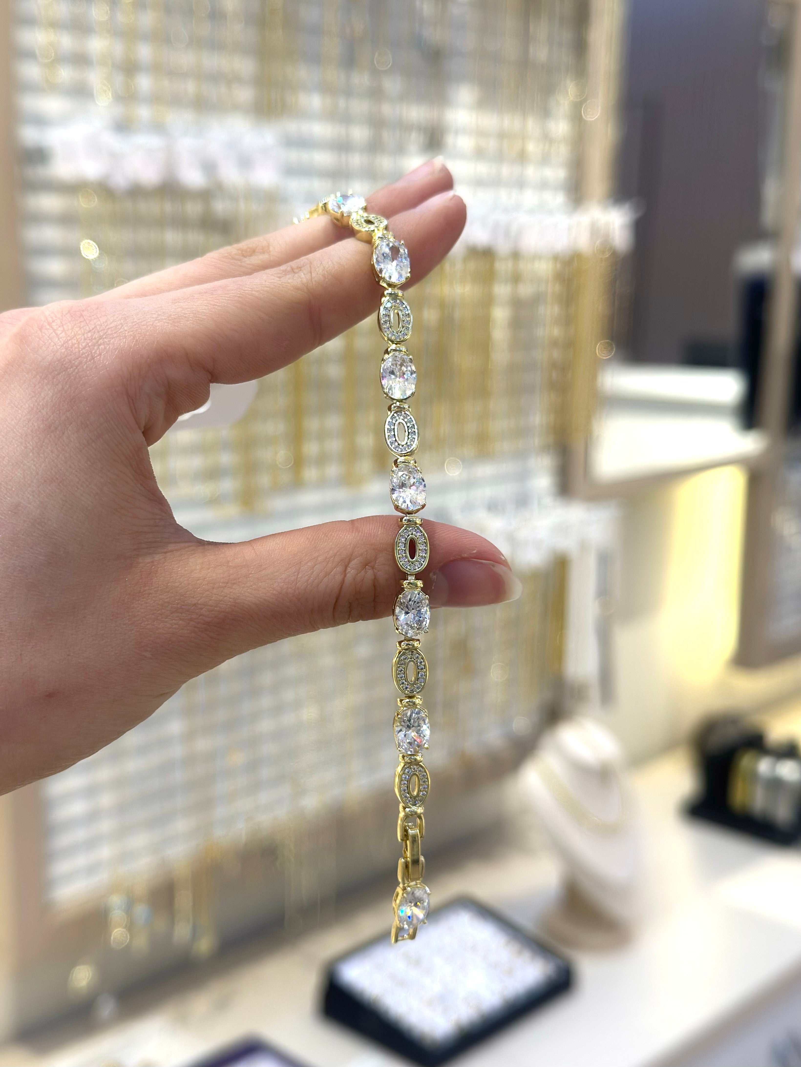 14K Xuping Zirkon Taş Bileklik
