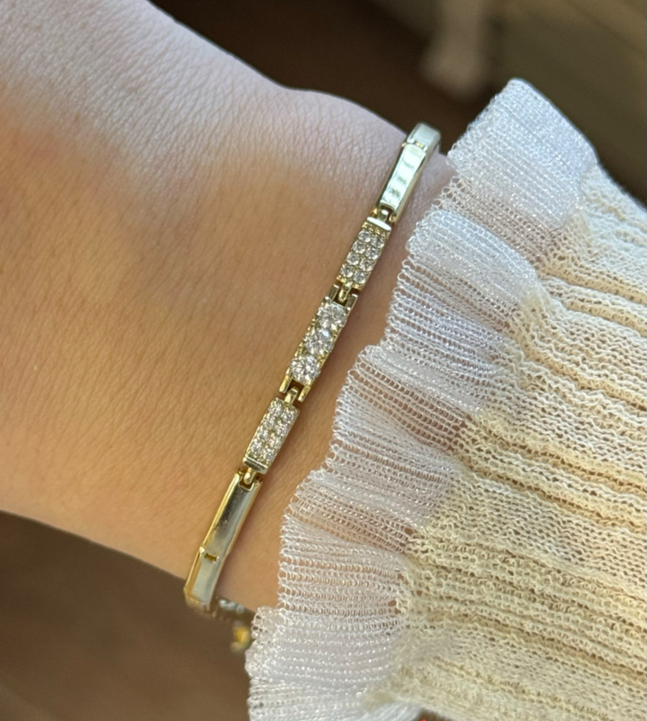 14K Xuping Taşlı Bileklik