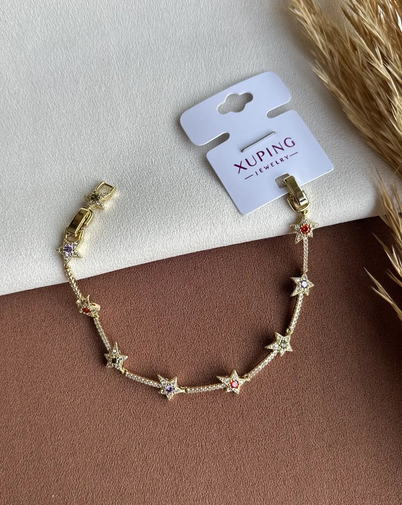 14K Xuping Renkli Taş Bileklik