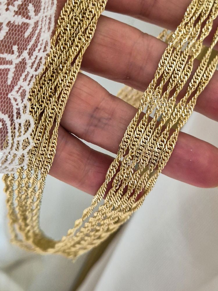 14 K XUPİNG SİNGAPUR MODEL KOLYE ZİNCİRİ