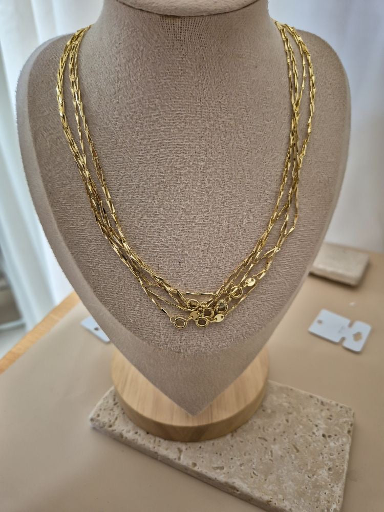 14 K XUPİNG İTALYAN BURGUSU KOLYE ZİNCİR